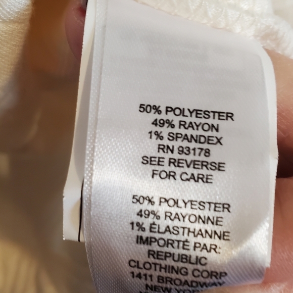 Workshop Republic Clothing. NWT 3X. Ivory Long Sleeve Slight Quilted. - Picture 5 of 6